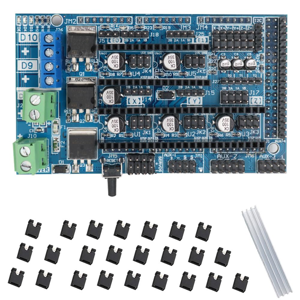 POFET Ramps 1.6 Carte mère d'imprimante 3D Carte d'extension de Panneau de Mise à Niveau d'imprimante 3D pour Machine CNC