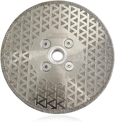 SHDIATOOL Disco abrasivo de diamante de 5 pulgadas para la rueda de corte recubierta de un solo lado de mármol de granito con eje de 58 pulgadas-11