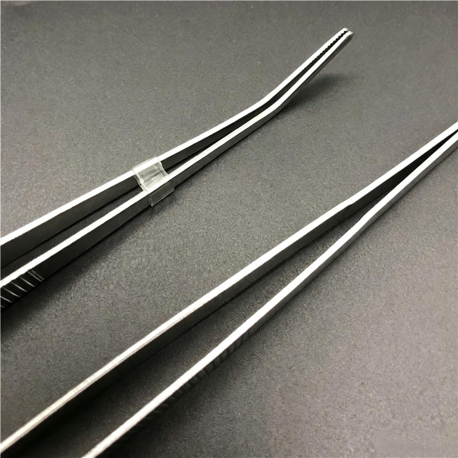 5pcs/10pcs Curved Tweezer 12.5/14/16/18/20/25/30cm Thicken Medical Surgical Tweezer for Laboratory(20cm 5pcs)