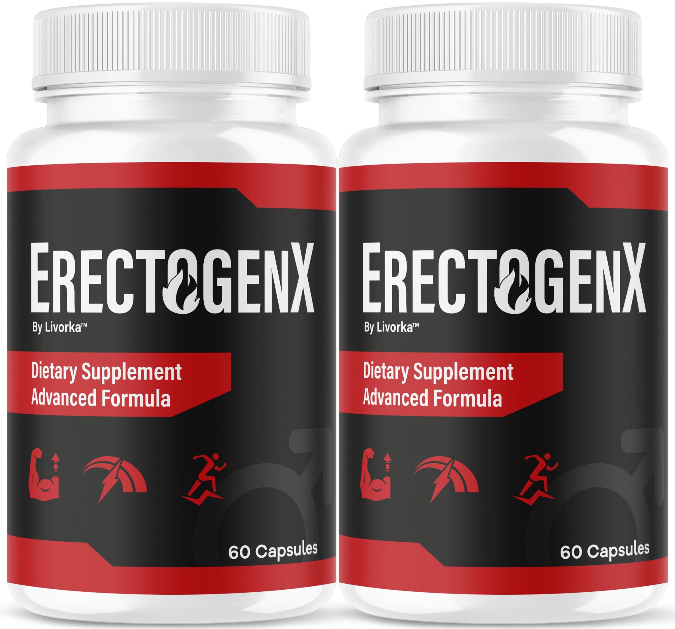 2-Pack ErectogenX Capsules: Advanced Multivitamin Health Support Formula (120 Count)