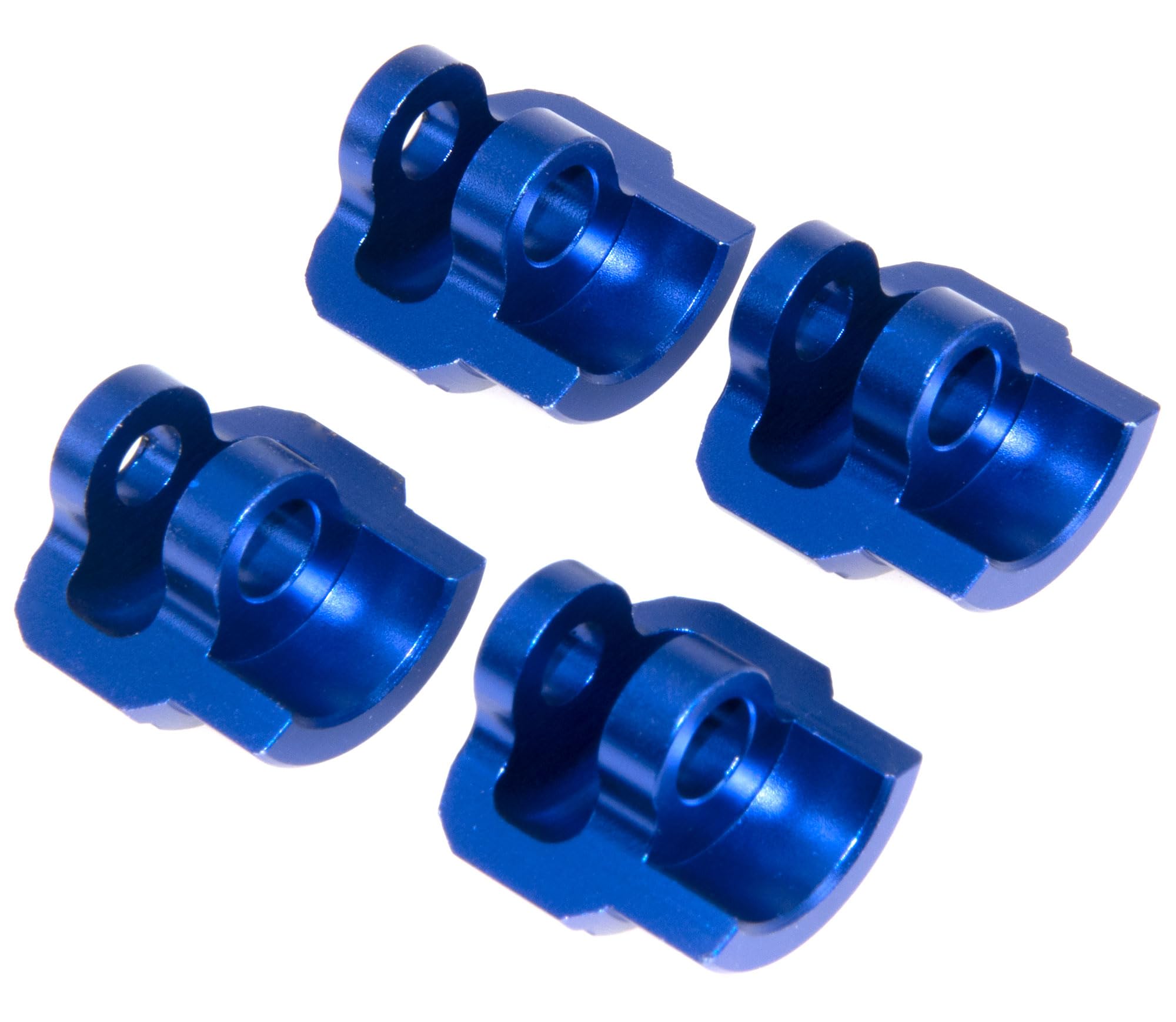 Shock Cap Protector Compatible with Arrma 1/7 1/8 Rc Car Upgrade Aluminum Alloy Shock Absorber Protection Cover Part Replace AR330492(Dark Blue)