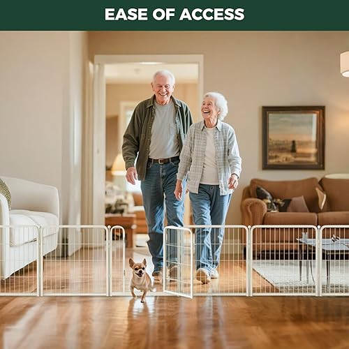 Miniatura 5 de FXW Homeplus Unleashed - Corralito para perros de interior, juego seguro y sin estrés, corralito resistente de 24 pulgadas con 8 paneles para