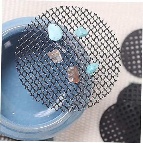 Vista 3 de 20pcs Flower Pot Bottom mesh Round Planter suculentas Succulents Plants Flowerpot Breathable Bonsai Pot mesh Pads planters mat Flowerpot Pads