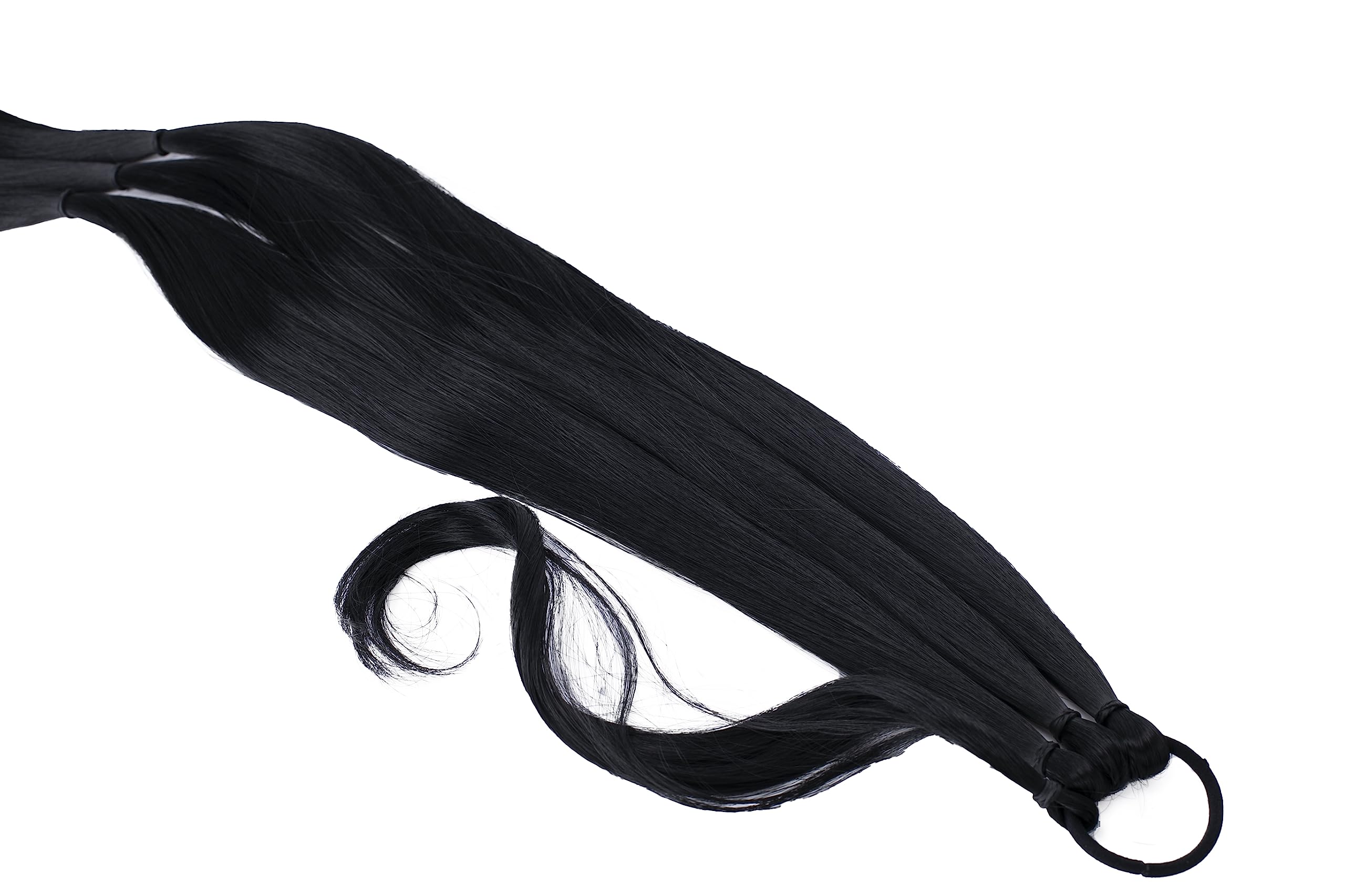 CAISHA 30" Hair Piece Ponytail Hair Extensions Braid For Braiding Black HEZ100, black #1 HEZ100 - Image 3