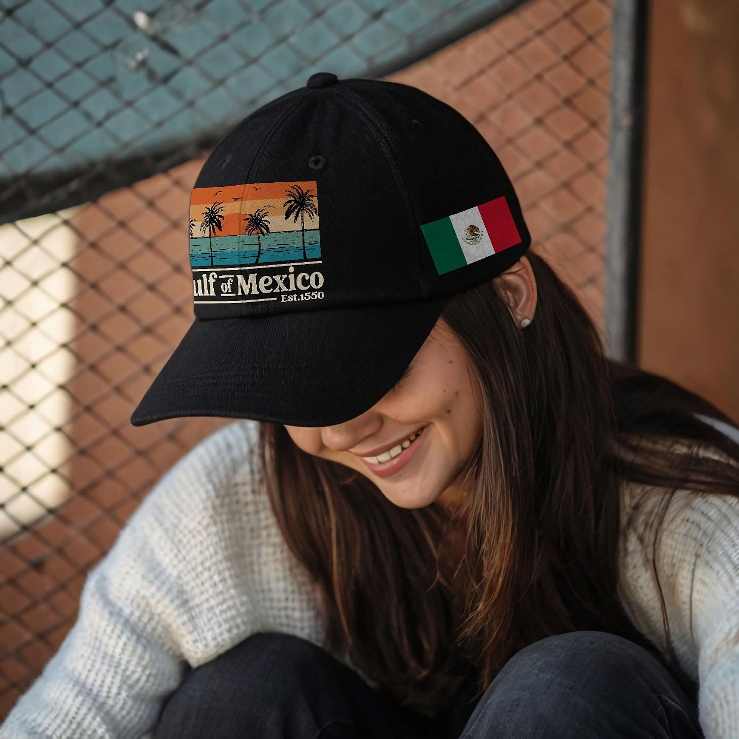 Vintage Gulf of Mexico Cap, Mexico Hats for Men, Mexican Baseball Hat, Political Hats