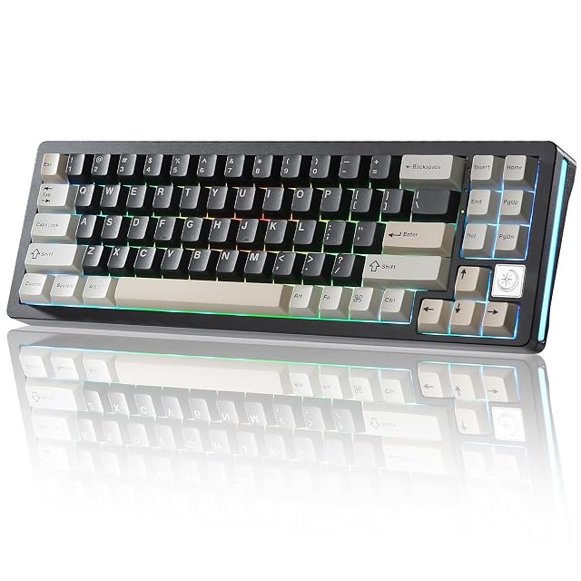 YUNZII AL71 75 Mechanical Keyboard Full Aluminum CNC Hot Swappable Gasket 2 4GHz Wireless BT5 0 USB-C Wired