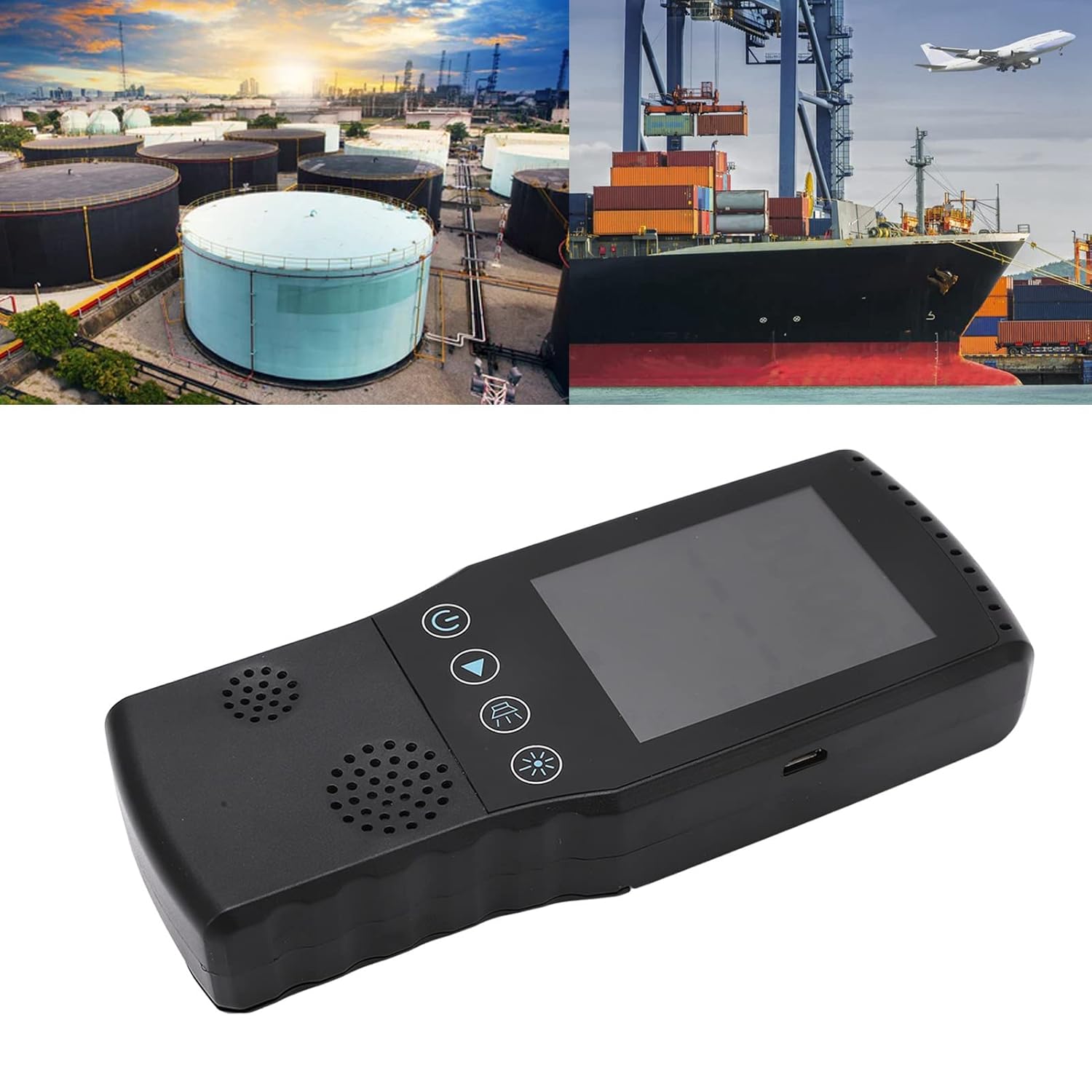 Nuclear Radiation Detector, Portable Handheld Counter, Radiation Dosimeter Radiation Monitor LCD Monitoring for Enterprises Health Radioactive Treatment (Black)