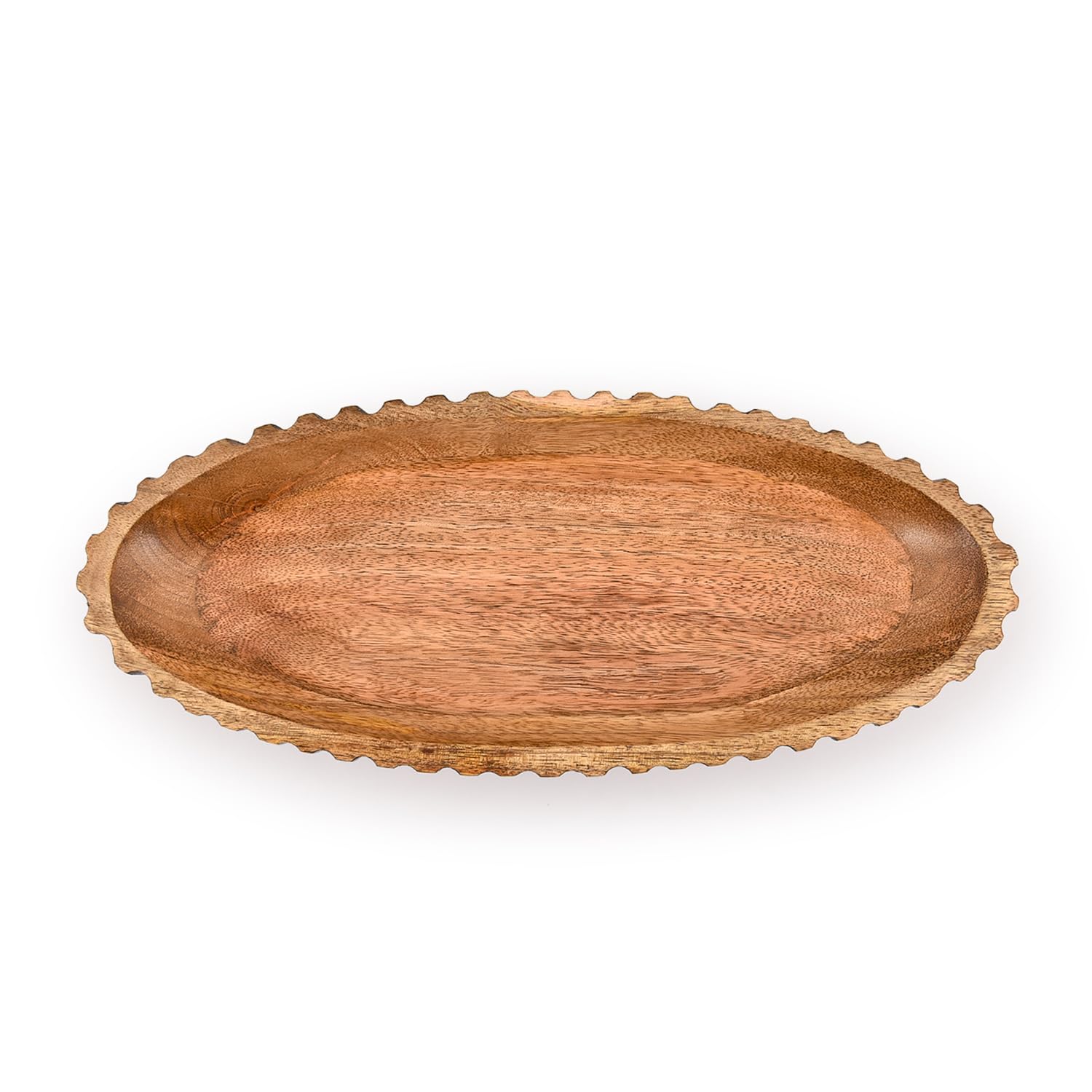 Kimona Ciotola Decorativa in Legno per Centrotavola, Decorazioni da Tavolo, Ciotola Lunga Decorativa in Legno per Centrotavola (35,56 cm x 15,24 cm x 5,84 cm)
