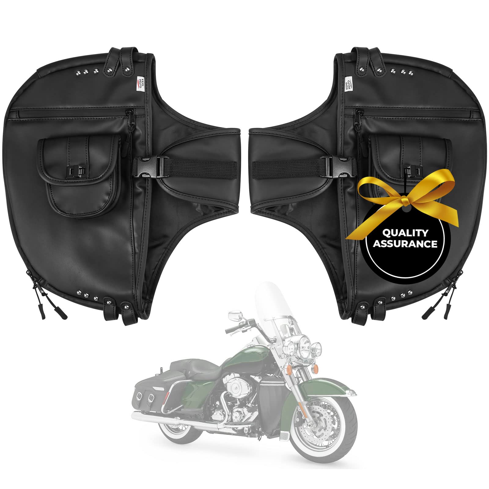 Buy KEMIMOTO Street Glide Soft Lowers Chaps, Synthetic Leather Engine