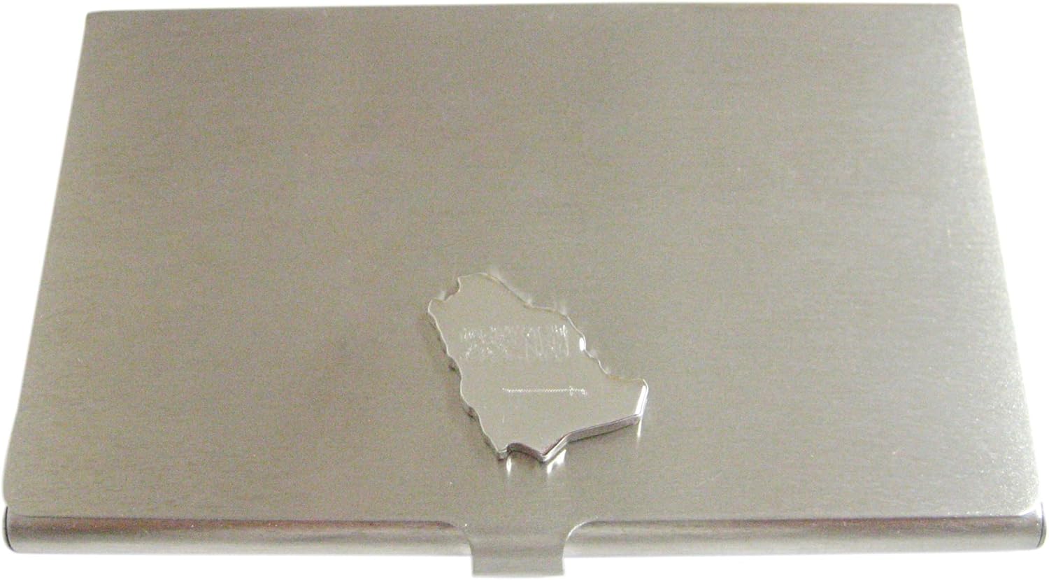 Saudi Arabia Map Shape and Flag Design Business Card Holder