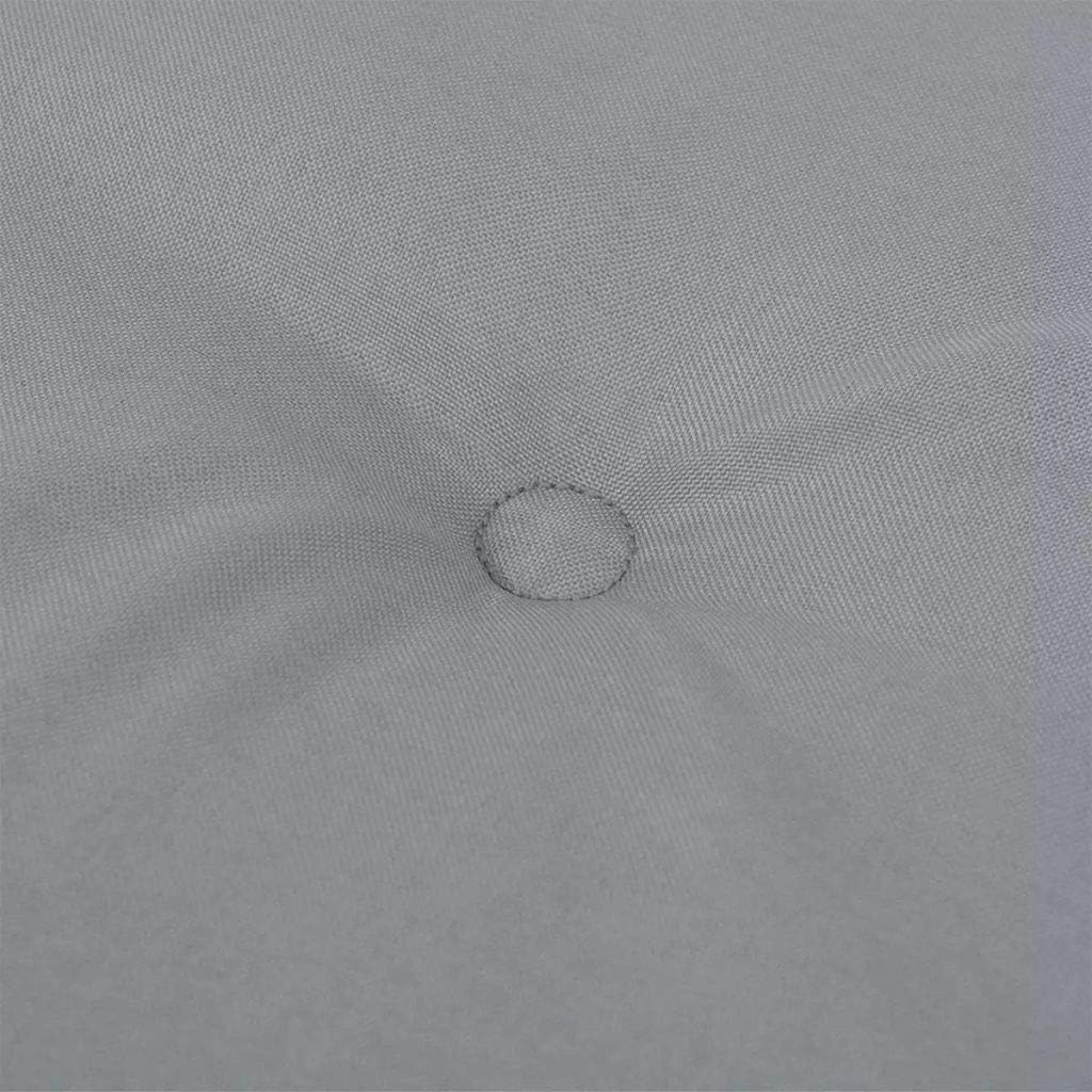 Festnight Garden Chair Cushions Dining Chair Cushions Outdoor Seat Back Chair Cushion for Garden, Patio 2 pcs Gray 47.2"x19.7"x1.2"