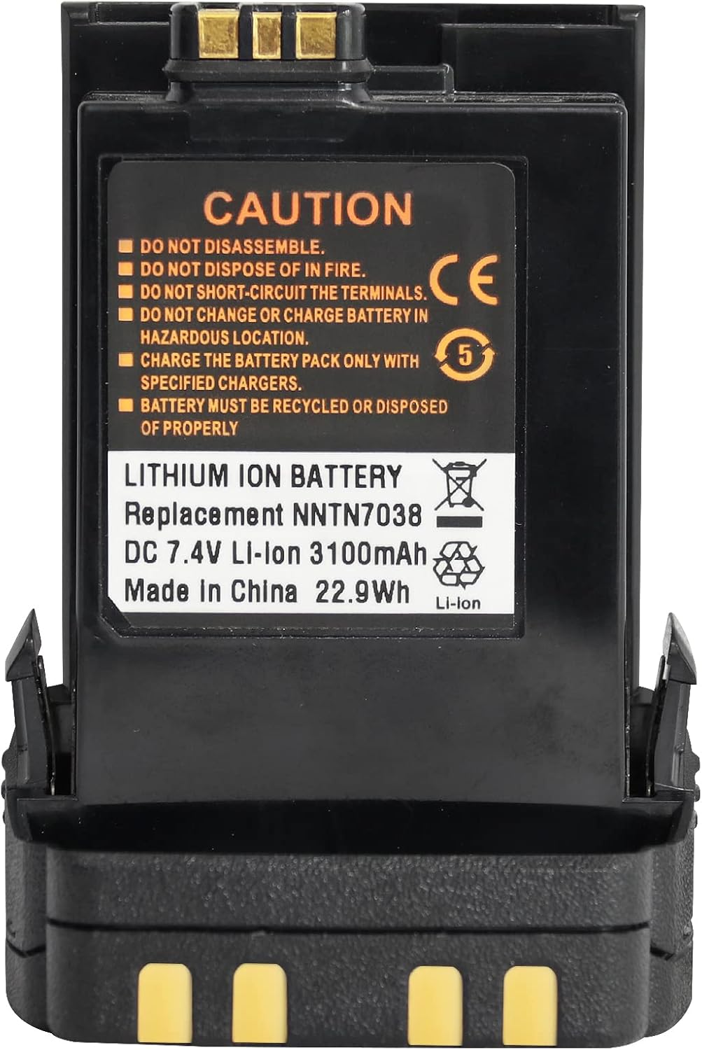 NNTN7038 Non IMPRES Battery 3100mAh 7.4v Li-ion for APX8000 APX7000 APX6000 APX8000XE APX7000XE APX6000XE