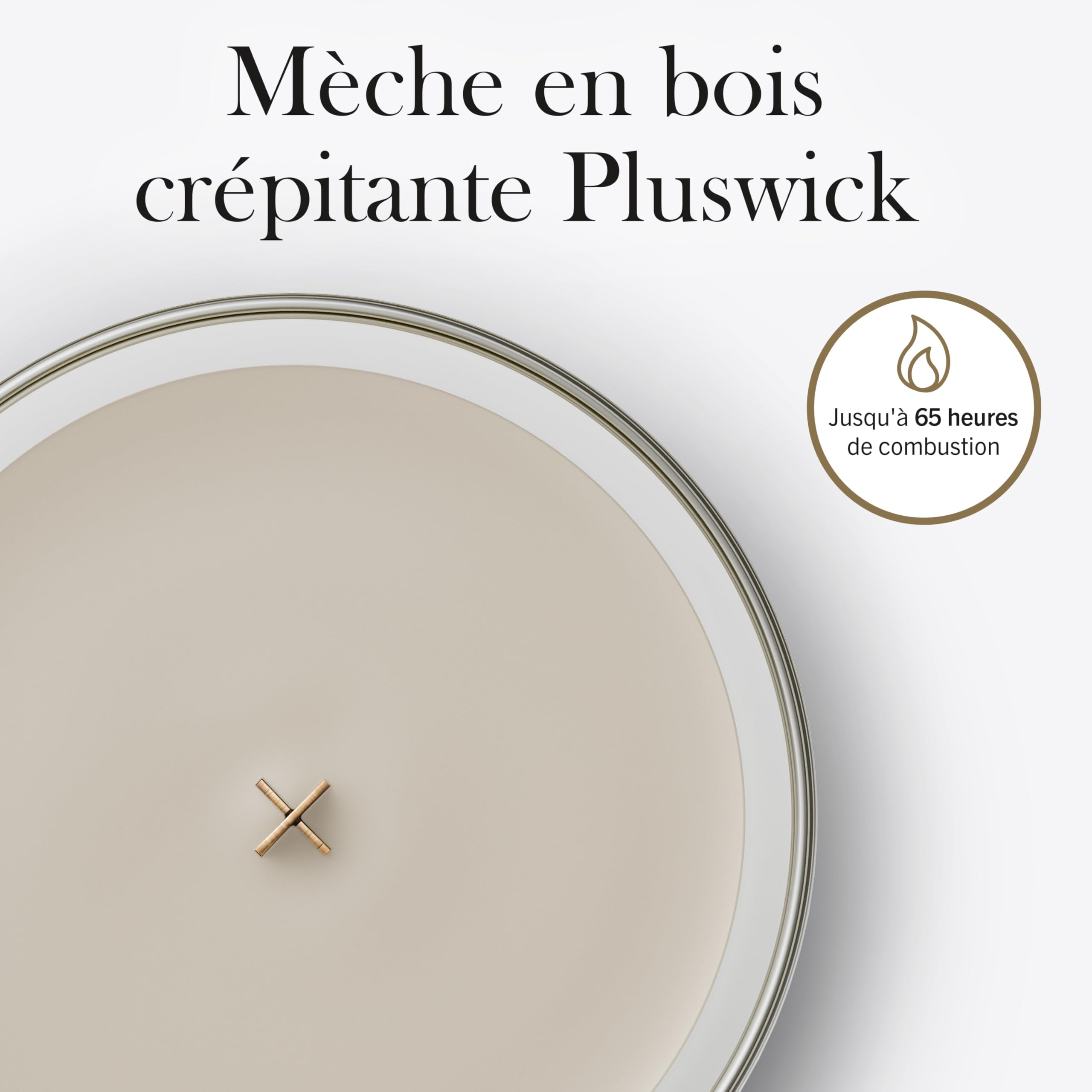 WoodWick Bougie parfumée | Bougie sablier moyenne | Tonka et lait d'amande | Cadeaux parfaits pour femmes