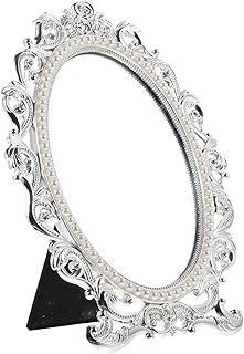 Outanaya Espejo de escritorio retro, espejo d...