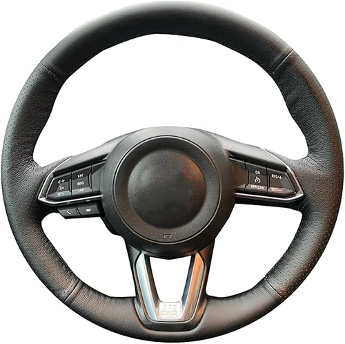 Funda para volante de automóvil, para Mazda CX-3 CX3 CX-5 CX5 Mazda 6 CX-9 personalizada de cuero de microfibra costura a mano