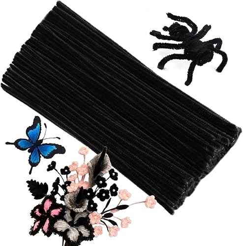 Vista 22 de 100 limpiapipas, limpiapipas para manualidades, creativos para hacer flores, tallos de chenilla, limpiadores de tuberías, flores, suministros