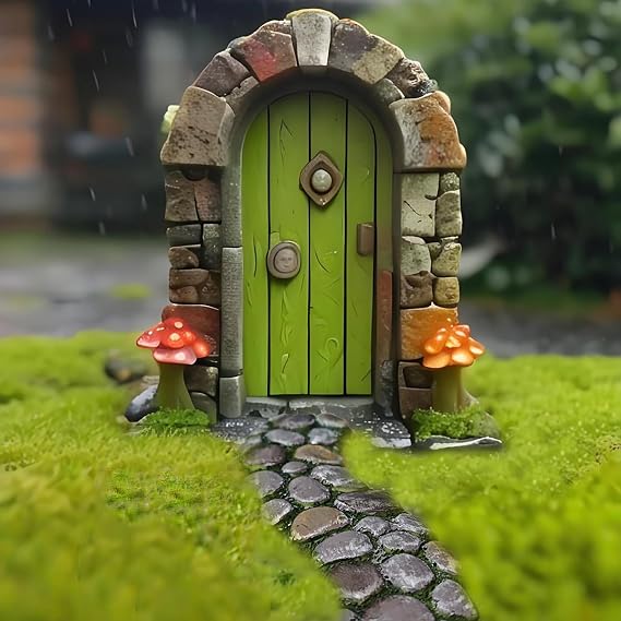 MUAMAX Fairy Garden Walkway Path, Fairy Garden Pathway, Stone Road Way,Cobblesyone Fairy Garden Accessories, Micro Miniature Path Road for Fairy Garden, Enchanted Garden Path
