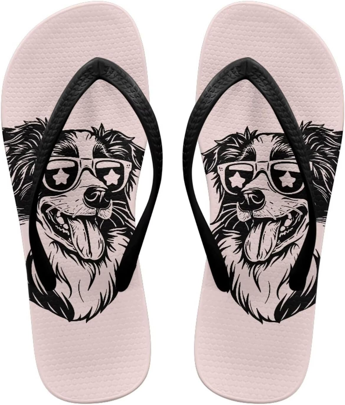 Flip Flops for Women Summer Sandals Non Slip Thong Sandals Women's Flip Flops Lightweight Cushioning Shock-Absorbing for Walking All-Day