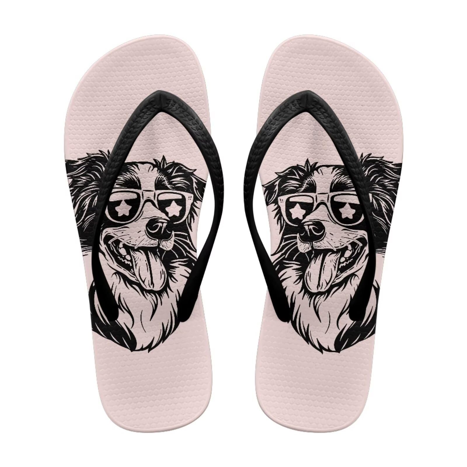 Flip Flops for Women Summer Sandals Non Slip Thong Sandals Women's Flip Flops Lightweight Cushioning Shock-Absorbing for Walking All-Day