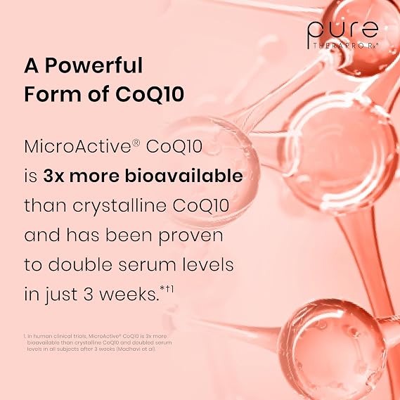 Pure Therapro Rx MicroActive CoQ10, MicroPQQ & Shilajit, 60 Capsules