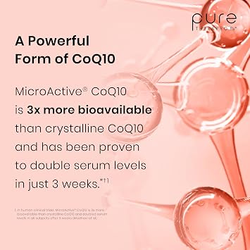 Pure Therapro Rx MicroActive CoQ10, MicroPQQ & Shilajit, 60 Capsules
