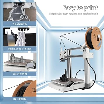 3D Printing Filament High-Speed PLA Filament 1.75mm 300mm/s 1kg Cardboard Spool Dimensional Accuracy +/- 0.03 mm Fit Most 3D FDM Printer -Black