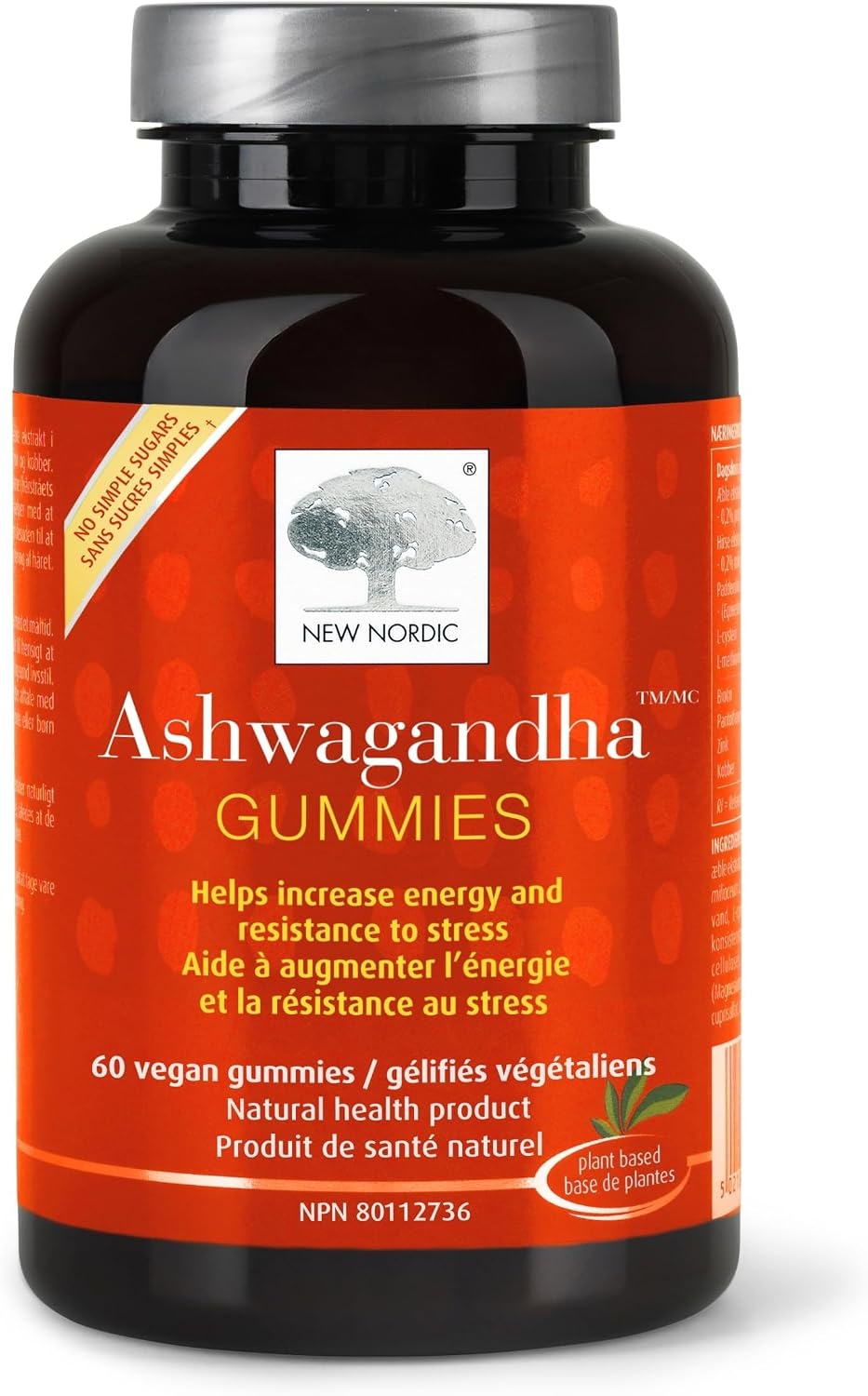 New Nordic Ashwagandha Gummies, 10:1 Extract, 60 Gummies, 30 Day Supply | 10:1 Root Extract, 150 mg per Serving, Supports Emotional Balance, Sugar-Free, Vegan, Gluten-Free, No Artificial Aftertaste