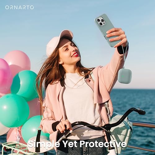 Miniatura 6 de ORNARTO Funda protectora completa de silicona suave con LED visible, compatible con AirPods de 4 generación 2024, verde menta