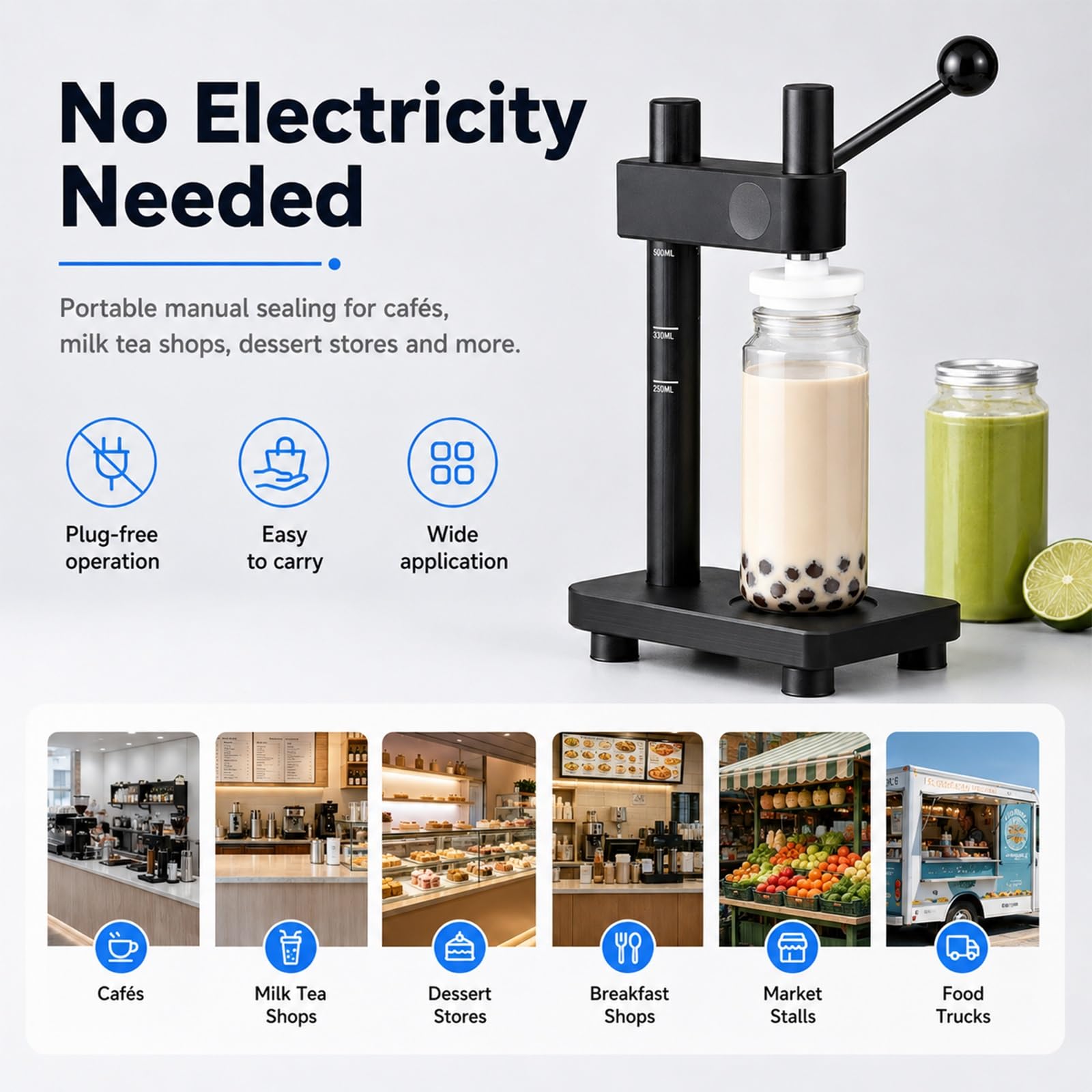 Máquina de Enlatado,Selladora Manual de Latas,Máquina de Envasado Manual | Base de Posicionamiento, Desmontable, Ahorro de Esfuerzo, para Cocinas de Food Trucks(Pink)