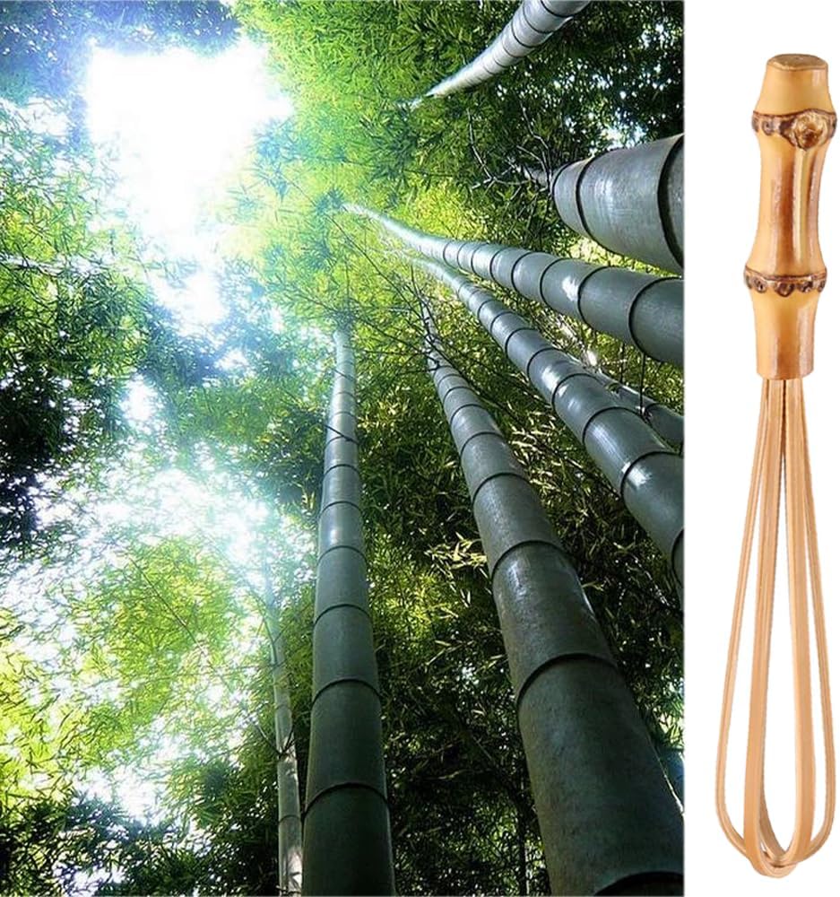 Handmade Wooden Whisks for Cooking - 5.7In Natural Bamboo Whisk, Mini Whisk for Whisking, Beating, Blending, Frothing & Stirring (5.7 Inches) - Image 2