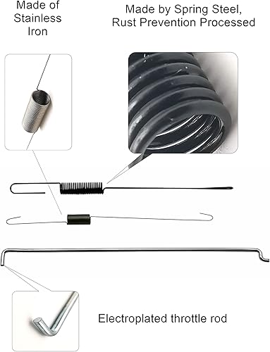 Miniatura 4 de YAMAKATO GX160 GX200 Governor Spring Throttle Return Linkage Kit carburador Link Rod Control de velocidad para Honda y Clone Predator 212 224
