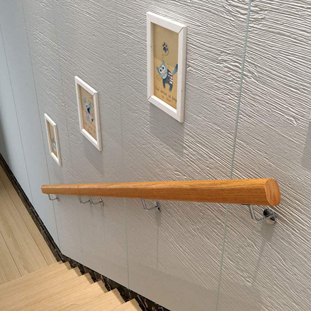 ETOPARS 4 Pezzi Staffe per Corrimano in Acciaio Inox per ringhiere di Scale Piatta Supporto a Parete per Corrimano con Copertura della Base