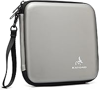 Vista 10 de KAYOND® Estuche de almacenamiento de viaje duro portátil para USB, DVD, CD, Blu-ray Rewriter/Writer y unidades ópticas (negro)