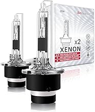 Sinoparcel D2R 6000K Xenon Bulb HID Headlight Replace for Car 85126UB 66250 85126WX, 35W DC 12V, Pack of 2