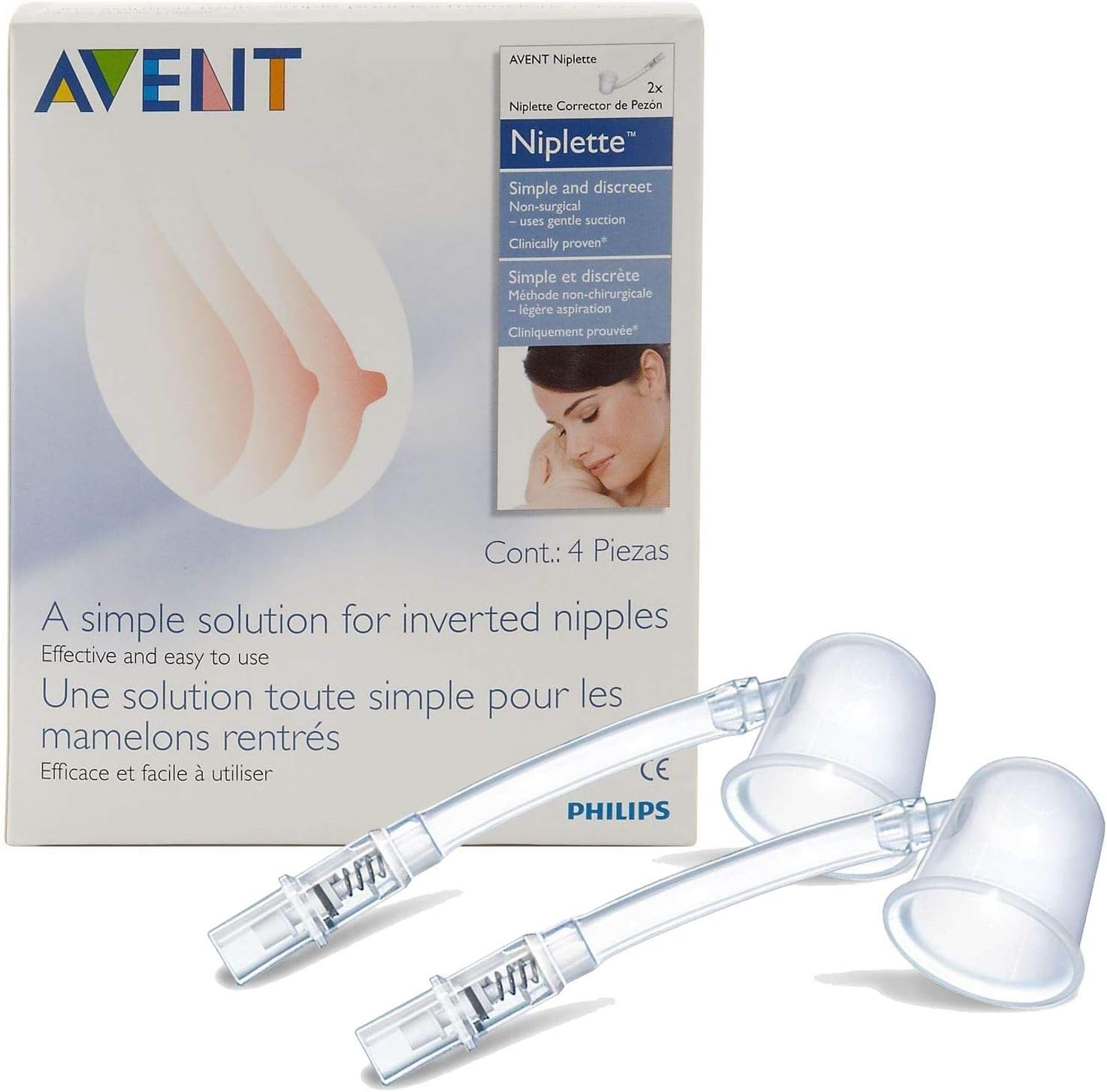 Philips AVENT Niplette for Inverted Nipples, 2 Pack, SCF152/02