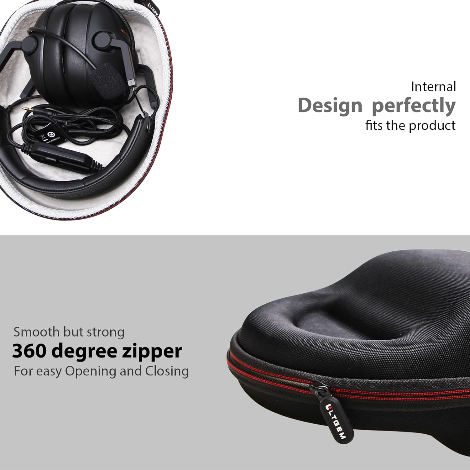 LTGEM Hard Carrying Case Compatible with Razer BlackShark V2 Pro / V3 Pro / V2 X/Razer Barracuda X Wireless Gaming Headset (Case Only) - Image 6