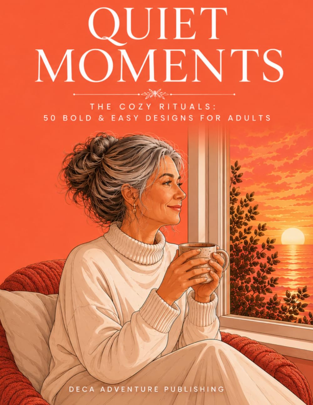 Quiet Moments: The Cozy Rituals: 50 Bold and Easy Designs for a Mindful Life (Adult Coloring Book)