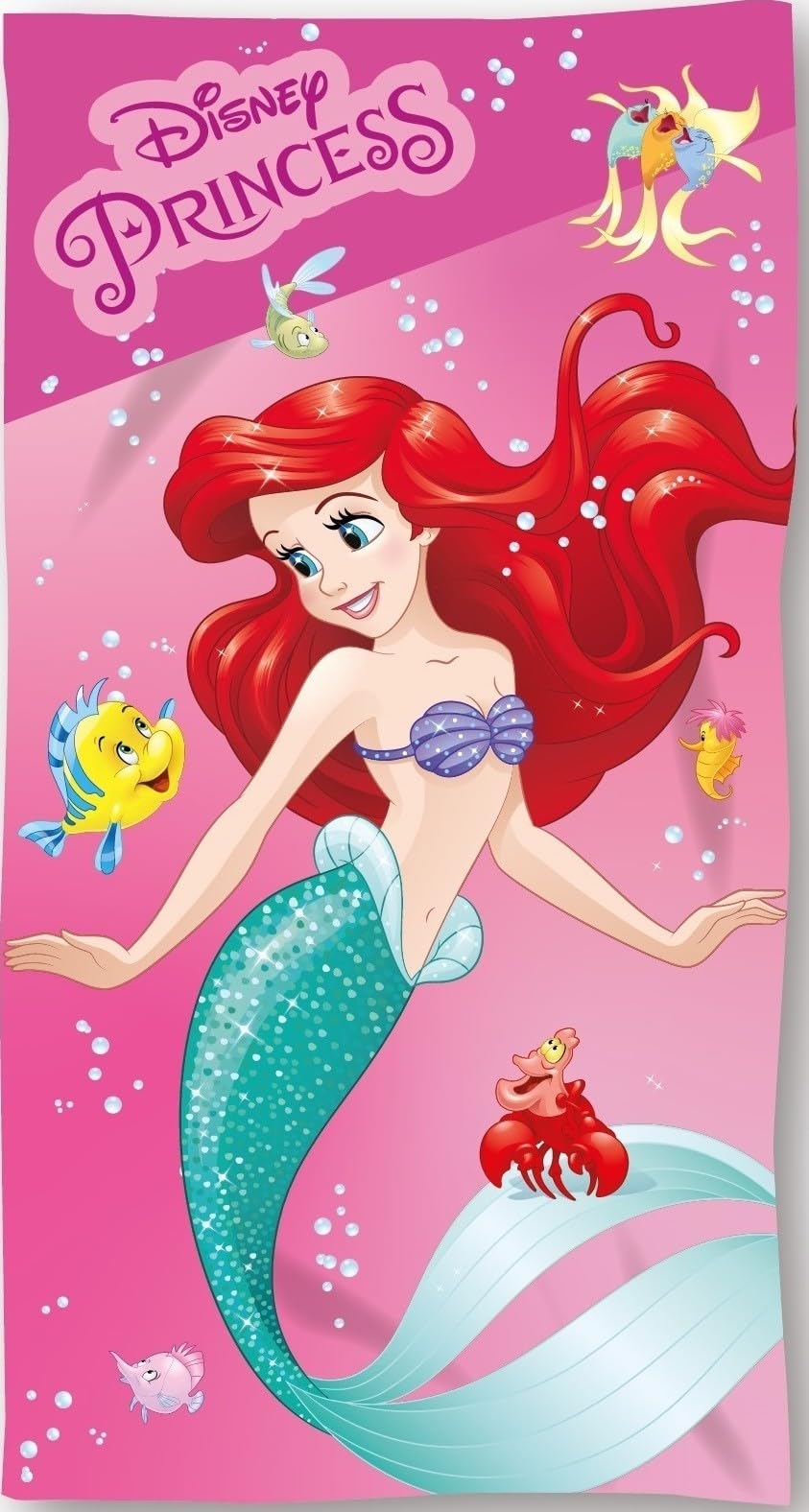 Arlis Princess Ariel Beach Towel Disney 70 X 140 Cm (Beach Towel Princess Ariel, 70 X 140 Cm)