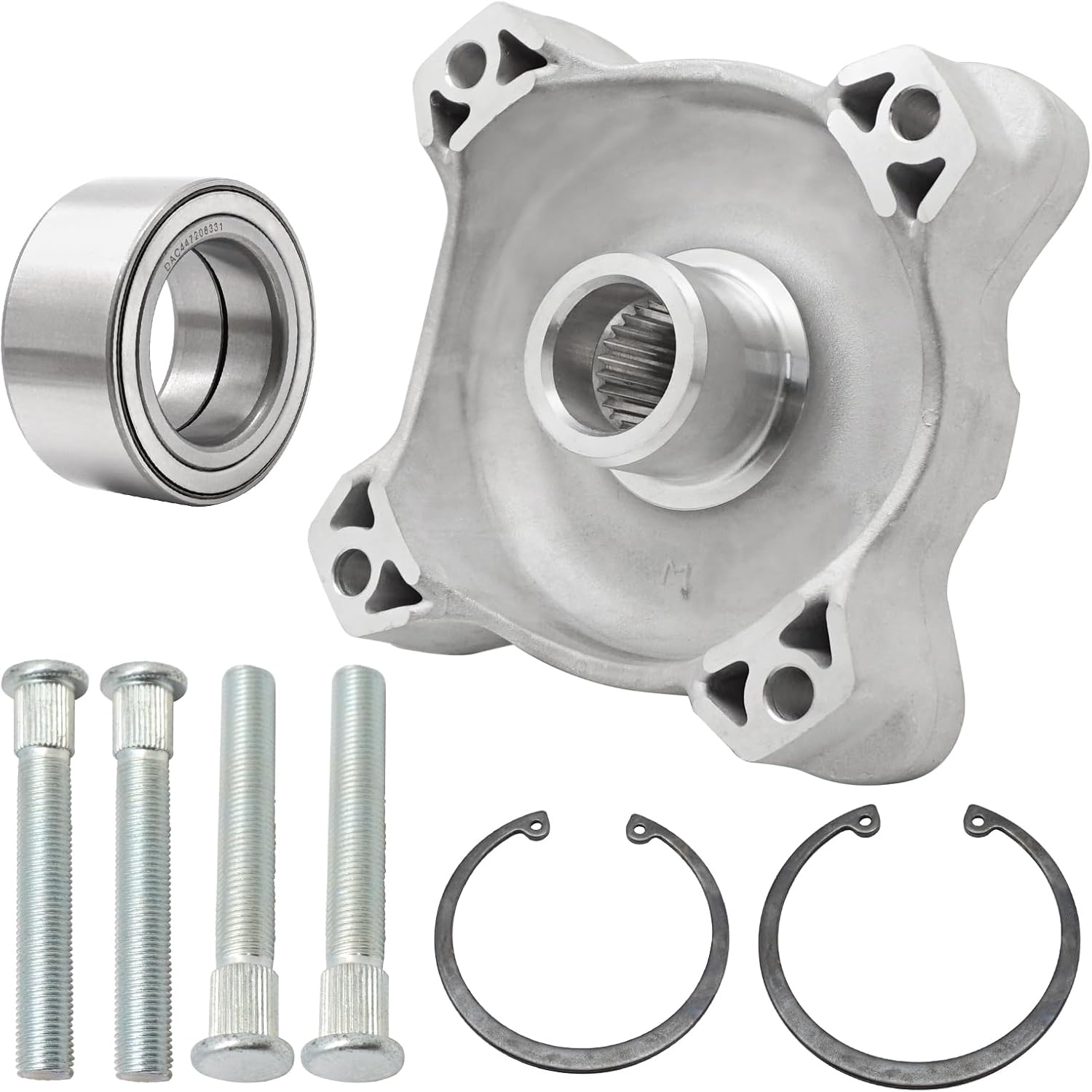 Front Left/Right Wheel Hub & Bearing & Studs for Polaris RZR 800 RZR 800 S 2008-2014 RZR 570 2012-2013 RZR 570 S 2017 - Image 2