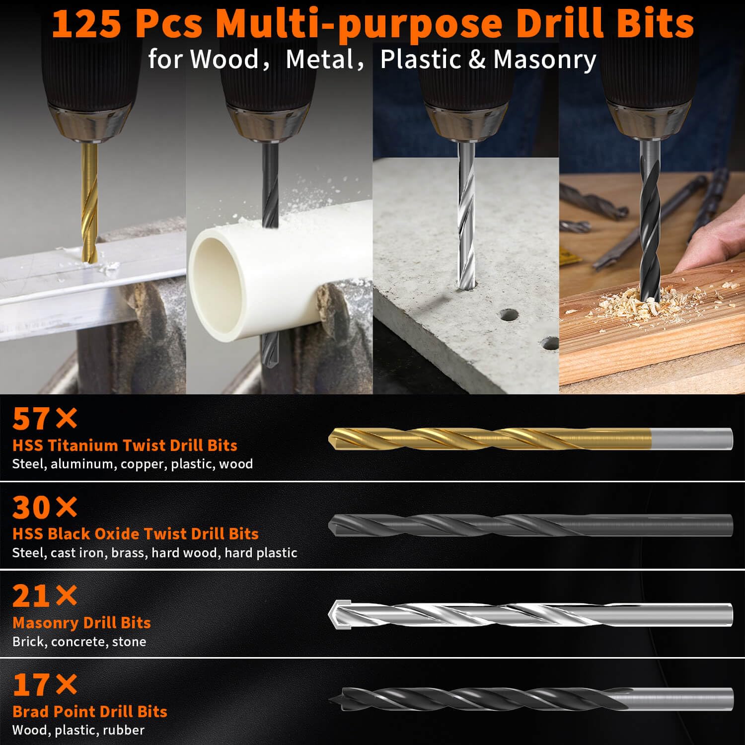 ENERTWIST 246PC Drill Bit Set - Ultimate DIY Tool -3 ENERTWIST 246PC Drill Bit Set - Ultimate DIY Tool -3