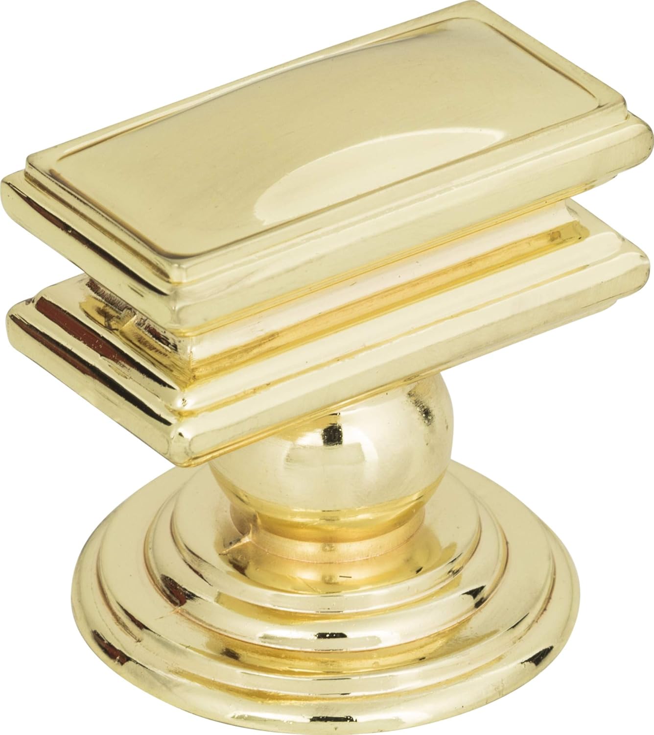 Campaign 1 1/2" Rectangular Cabinet Knob in Polished Chrome