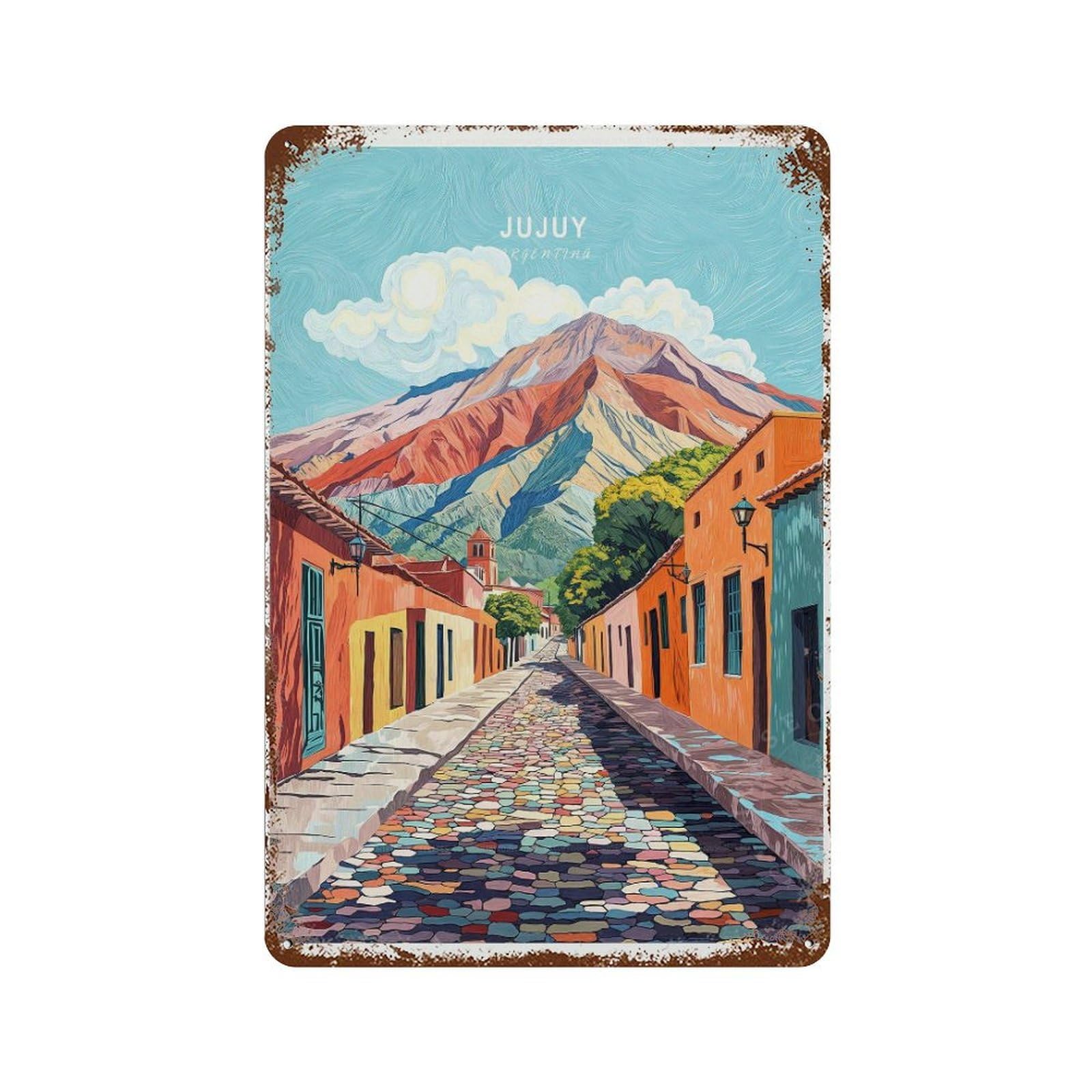 xiaoxiaoshen Jujuy Argentina Travel Minimalist Wall Decor Art Metal Tin Poster Modern Home Decor Art Home Bar Shop Decorations Vintage Sign 30x20cm