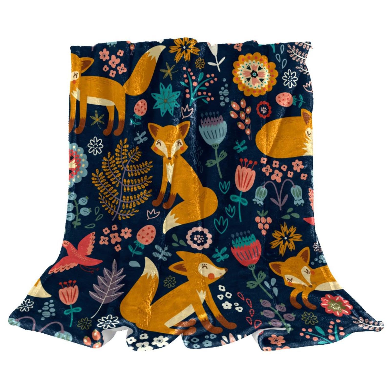 Couverture polaire renard pour des soirées cocooning chaleureuses sur votre canapé