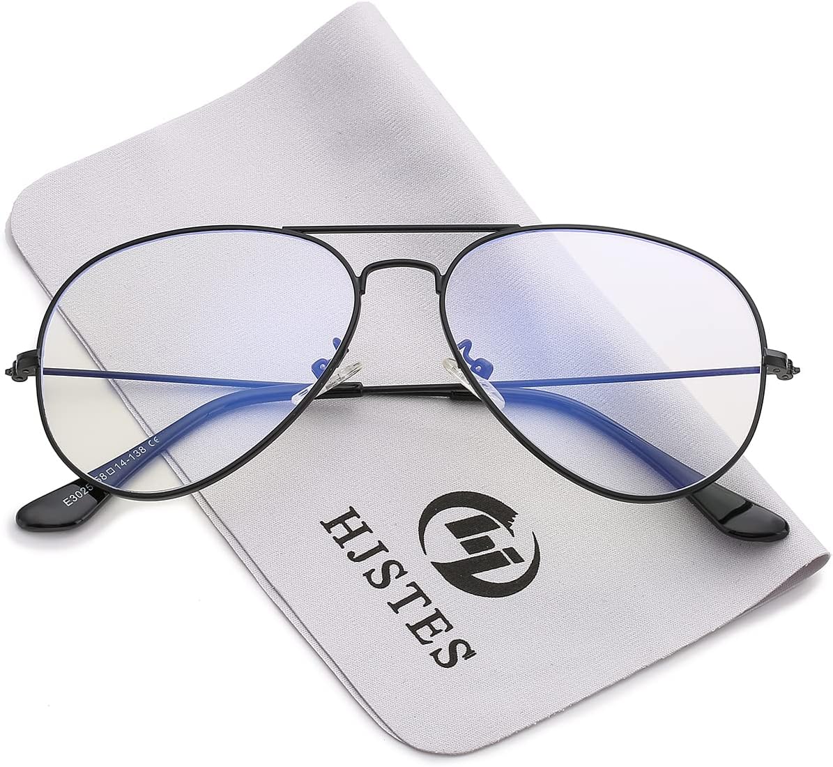 Clear Lens Aviator Glasses Blue Light for Women Men Classic Pilot Frame Non-prescription Eyeglasses