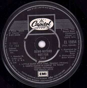 BEACH BOYS - little saint nick 45 rpm single - Amazon.com Music