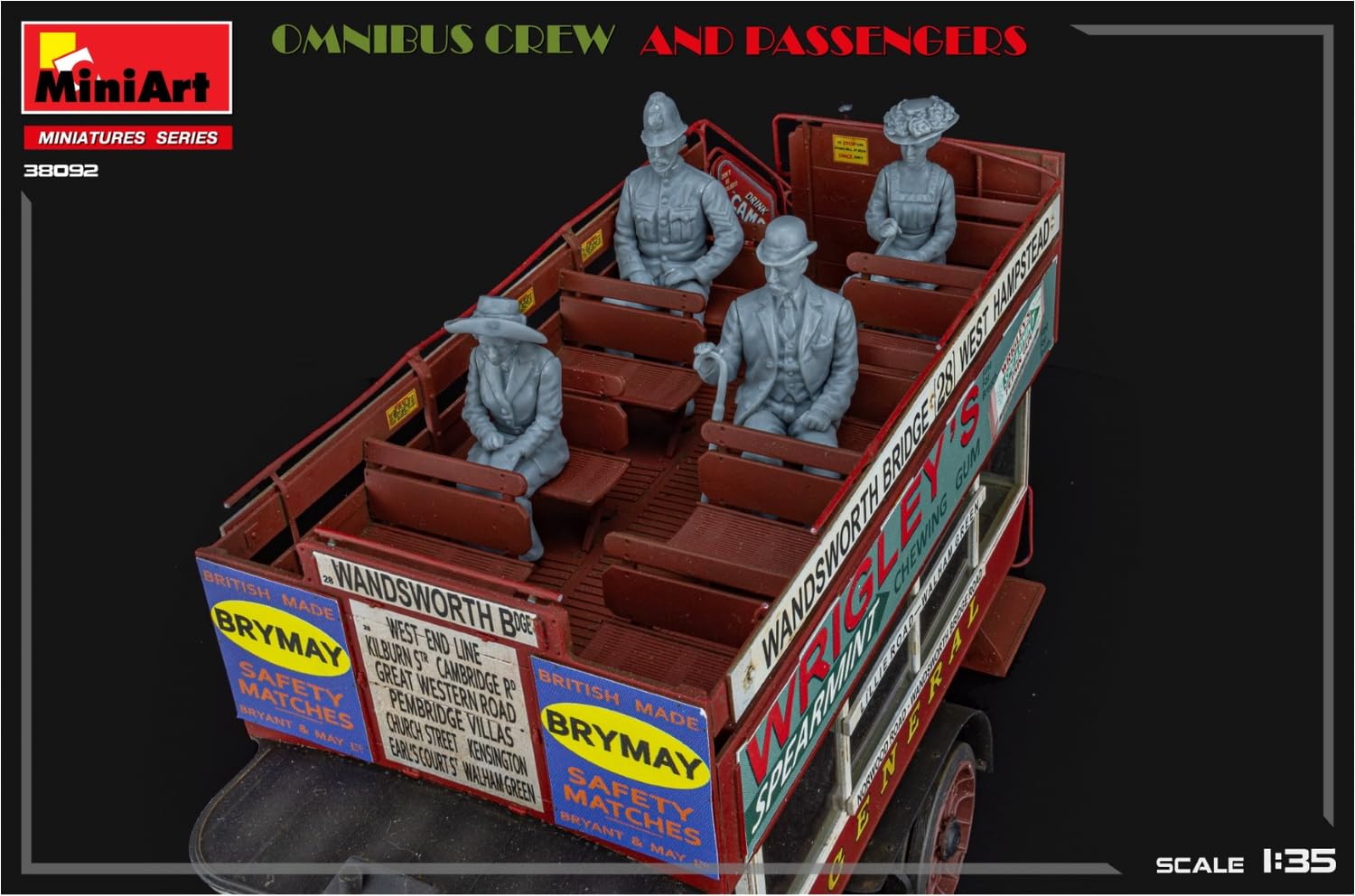 Miniart 1:35 - Omnibus Crew and Passengers, Molded Color, small - Image 4