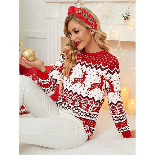 Vista 99 de Diadema de Navidad para mujer, accesorios de Navidad con cuentas, arco de Navidad, copo de nieve, diadema anudada HOHOHO, rojo y verde, perla