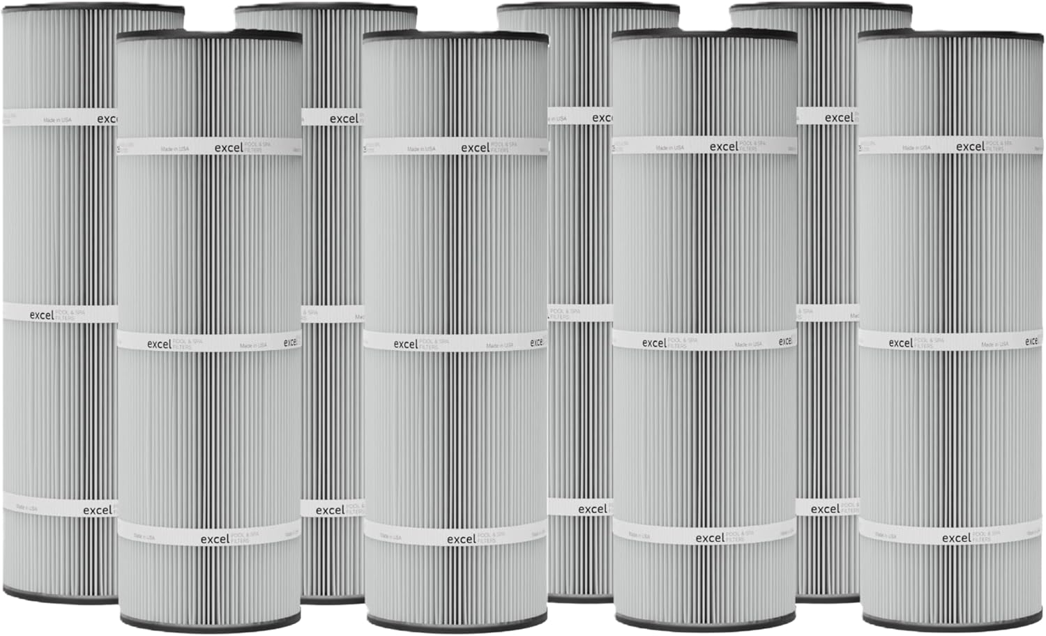 Excel XLS-7049 8 Pack Replacement Filters for Hayward SwimClear C7030 / CX591. Also Replaces Unicel C-7485, Filbur FC-1980 and Pleatco PA89.