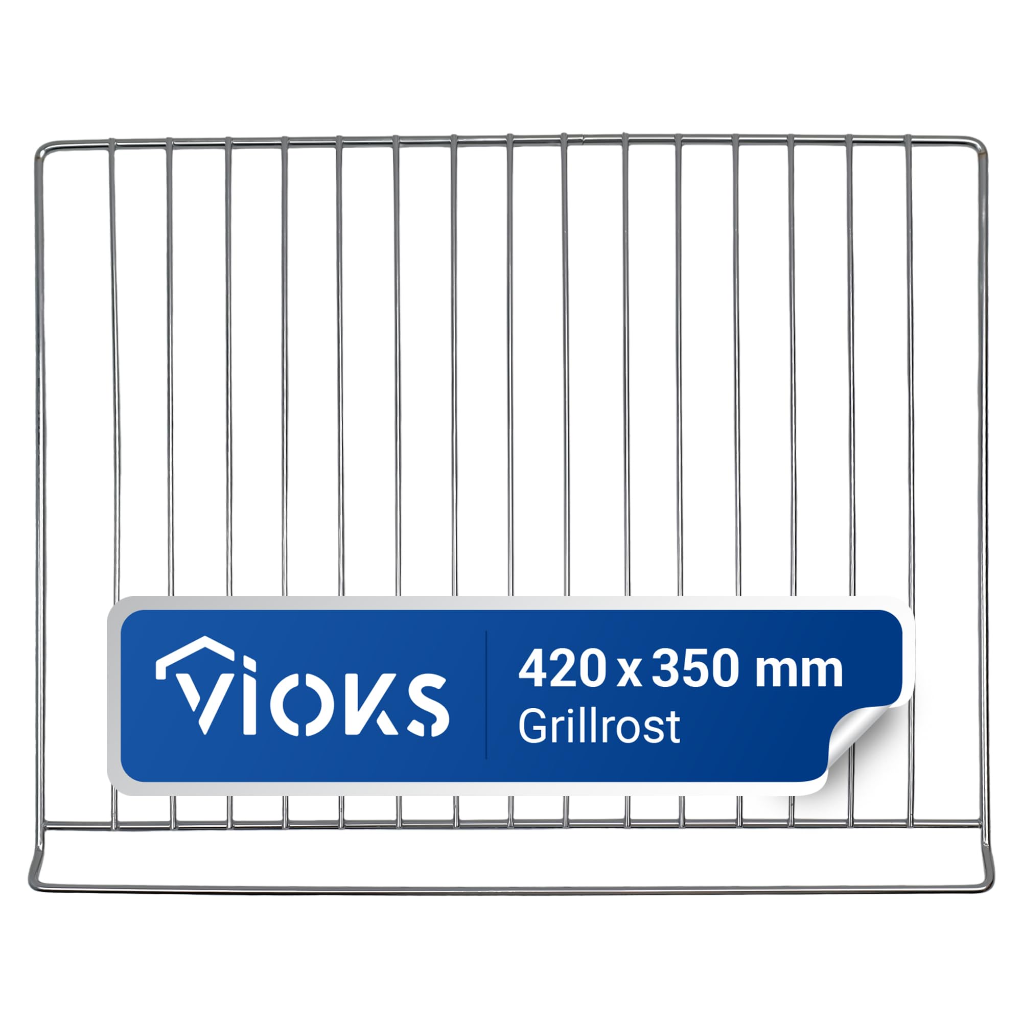 VIOKS Grillrost Backofen Ersatz für AEG Elеctrolux Juno Zanussi 3546220033 | Backofenrost Gitter Ofenrost Grillgitter Backrost Bratrost Ofengitter Gitterrost, ersetzt 354622003/3, 420x350mm, für Herd