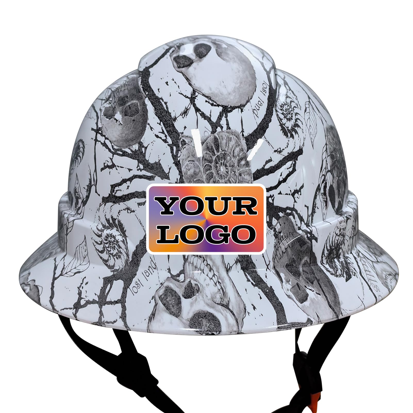 Nsteky Custom Construction Work Safety Helmet Full Brim Hard Hat Suspension Hard Hat with Vents